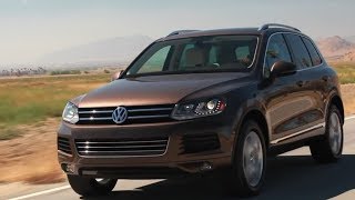 Обзор Авто Volkswagen Touareg 2014 Тест драйв Интерьер Екстерєр [upl. by Yelyac]