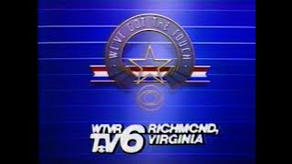 February 1986 CBS Commercial BreaksNews 6 Open WTVR Richmond [upl. by Lamson]