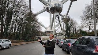 Visitando o Atomium em Bruxelas Bélgica [upl. by Corie]