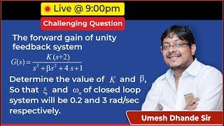 Challenging Questions based on 3rd order system  Control System [upl. by Barstow]