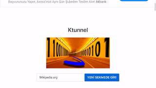 Ktunnel ile telefondan yasaklı sitelere nasıl girilir [upl. by Aztirak]