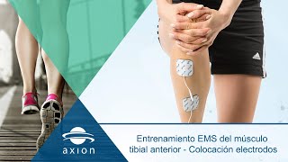 Colocación electrodos para entrenamiento EMS en tibial anterior  Electroestimulación EMS [upl. by Ainit]