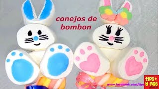 CONEJOS DE BOMBÓN ECONÓMICAS PARA VENDER brochetas de bombón fáciles para pascua [upl. by Dihaz]