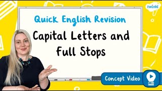 How Do You Use Capital Letters and Full Stops  KS2 English Concept for Kids [upl. by Kovacs]