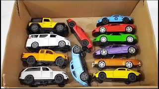 Box Full of Model Cars Mazda Mx5 Koenigesgg Jesko Lamborghini Scv12 Byd Yang Wang U8 Toyota Car [upl. by Akiehsat]