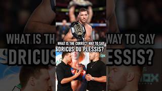 What is the correct way to pronounce UFC Champion Dricus Du Plessis name dricusduplessis ufc [upl. by Hurty]