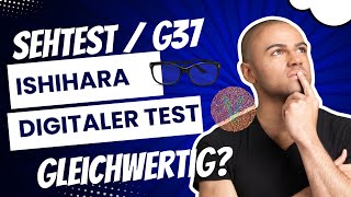 Sind digitale Tests gleichwertig zu IshiharaTafeln SehtestG37 [upl. by Zenda39]