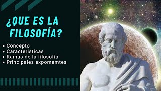 ¿Qué es la FILOSOFÍA 🧐► Explicado FÁCIL [upl. by Zetta875]