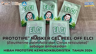 HIBAH PROTOTIPE TAHUN ANGGARAN 2024  Prototipe masker gel peeloff ELCI sebagai antioksidan [upl. by Lawrence948]