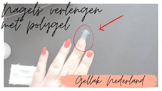 MET POLYGEL NAGELS VERLENGEN  Gellak Nederland  Bluesky Gum Gel aanbrengen [upl. by Bandeen]