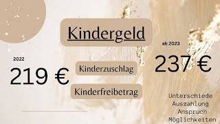 ❗️Kindergeld Kinderzuschlag Kinderfreibetrag❗️ Unterschied Menge Antrag stellen [upl. by Patty]