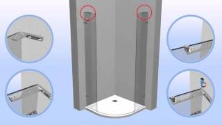 bathstore how to install shower enclosures  Liquid range [upl. by Saffian]