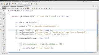 AJAX XMLHttpRequest  Javascript  Using POST Request  DETAILED  Part 4 of 4 [upl. by Aicilanna]