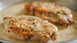 Creamy Garlic Chicken Breast Recipe [upl. by Akli]