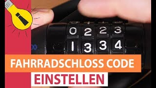 Fahrradschloss Code ändern  Das Fahrrad Zahlenschloss einstellen  So gehts [upl. by Elinad289]