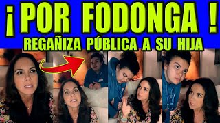 LUCERO REGAÑA a su HIJA por ser FACHOSA en PLENO EN VIVO [upl. by Rotce]