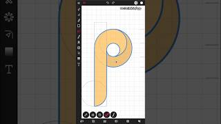 🎨 Unique ‘P’ letter logo with the Path Builder Tool vectorink logotutorials graphicdesign [upl. by Oidale465]