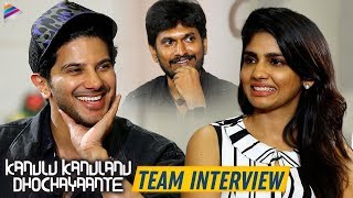 Kanulu Kanulanu Dhochaayante Movie Team Interview  Dulquer Salmaan  Ritu Varma Niranjani Ahathian [upl. by Auohp]