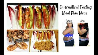 Intermittent Fasting Meal Plan Ideas Stirfry Shrimps Served on Red Chicory Peppers Avocados Recipes [upl. by Akener345]