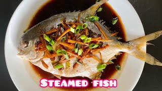 STEAMED FISH  STEAMED PAMPANO  CHEF RV RECIPE [upl. by Niaz]