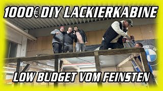 DIY Low Budget Lackierkabine bauen Es geht weiter  ultraviolencegang [upl. by Uok]