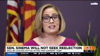 Sen Kyrsten Sinema wont seek reelection in Arizona [upl. by Carma]