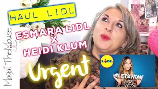 HAUL LIDL ESMARA X HEIDI KLUM ⭐️MODE 50ANS⭐️ [upl. by Nwadahs]