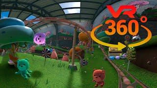 Roller Coaster Jelly Land VR 360° [upl. by Longwood]