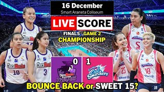 Choco Mucho vs Creamline  Championship Game 2 Bounce back or Sweet 15  PVL AFC Live Scoreboard [upl. by Eicart232]