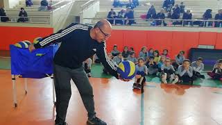 DERS  1 MİNİ VOLEYBOLDA SERVİS NASIL ATILIR [upl. by Jarrell]