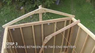 How To Build A Shed  Part 7  Shed Roof Framing [upl. by Maddalena]