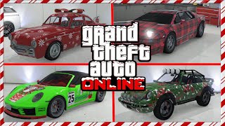 GTA 5 Online Festive Surprise 2022 All Christmas Car amp Liveries Ardent Clique Comet Safari [upl. by Ehcadroj]