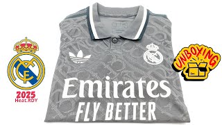 Real Madrid third kit 20242025 player version Unboxing  ASMR [upl. by Hernardo]