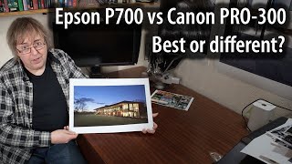 Epson P700 vs Canon PRO300 Is one better or just different Which suits you printer needs [upl. by Idnahc614]