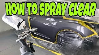 Car Painting How to Spray Clearcoat [upl. by Bruns]