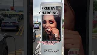 Free EV charging near you ev electric ev charging tesla model3 shell music car shorts [upl. by Aihceyt]