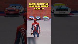 DARREL CARTRIP VS LEWIS HAMILTON VS MARIO ANDRETTI  EXPLOSION CHALLENGE shorts disneycars [upl. by Rossing319]