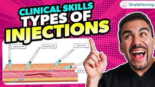 Complete Guide to Injection Types  Clinical Skill Review for Nursing Students [upl. by Ytirahs]