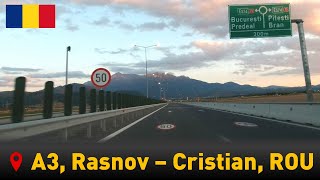 🔴 Romania • A3 Motorway • Rasnov  Cristian Brasov county【1080p HD】Autostrada A3 [upl. by Carnes118]