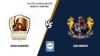 Match 99  MSW vs EDK  Highlights  ECS Malta 2024  15 Nov 2024  ECS241028 [upl. by Areem]