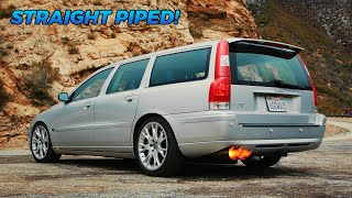 Straight Piping My Volvo V70R Made it Sound like a V10 [upl. by Aratas]