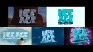 Evolution of Ice Age films Opening Titles 20022016 [upl. by Ahsiled884]