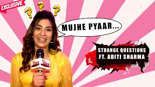 Aditi Sharma Aka Katha Answers To Weird Questions Wildest Dreams Love Life And More [upl. by Ahsinotna]