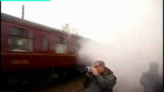 Lucky Trainspotter almost hit by speeding train [upl. by Ileyan]