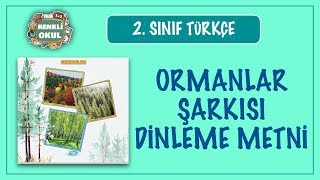 Ormanlar Dinleme Metni 2 Sınıf Türkçe Tohumlar Fidana Fidanlar Ağaca Şarkısı [upl. by Bjork57]