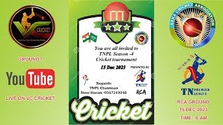 CRICKET  TNPL SEASON4 2023  SAUDI ARABIA  RCA GROUND 1 [upl. by Cesar]