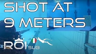 TEST 9 meters SPEARGUN Roisub  Michelangelo DoubleShark 115 Demo3 [upl. by Kolivas]