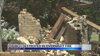 Community comes together after Church in Aspermont is destroyed in overnight fire [upl. by Helgeson]