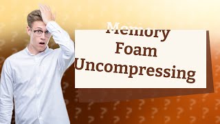 How do you uncompress a memory foam mattress [upl. by Annawoj265]