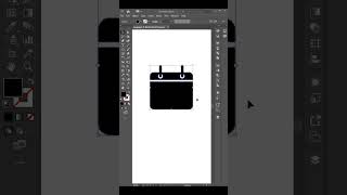 How to make a simple calendar icon design  Adobe illustrator CC calendar icon short [upl. by Anika372]